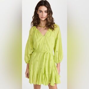 Lime Green Eyelet Dress
